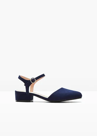 Escarpins slingback à talon bas • bleu foncé • Boutique bonprix