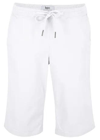 Instapbermuda met een comfortabele tailleband