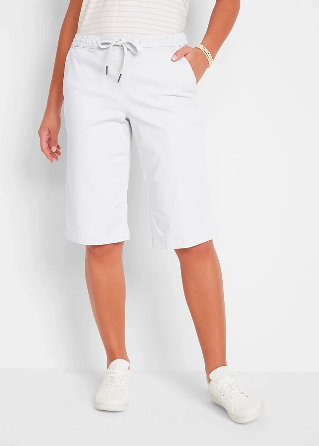 Bermuda avec taille élastiquée