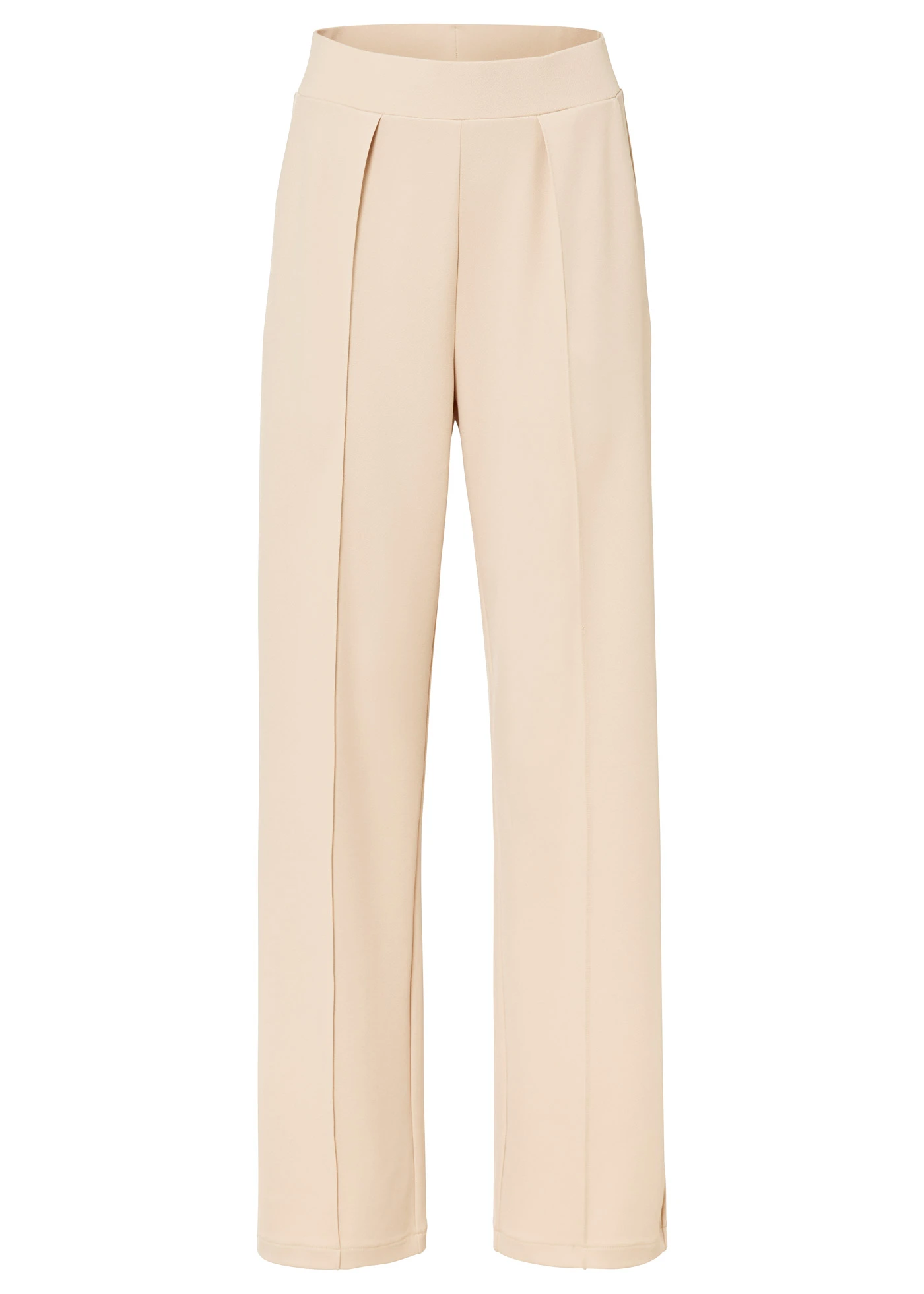 Pantalon élastiqué en interlock épais • sable clair • Boutique bonprix