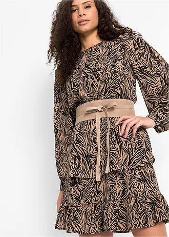 Strikceintuur van leer • latte macchiato • bonprix online shop