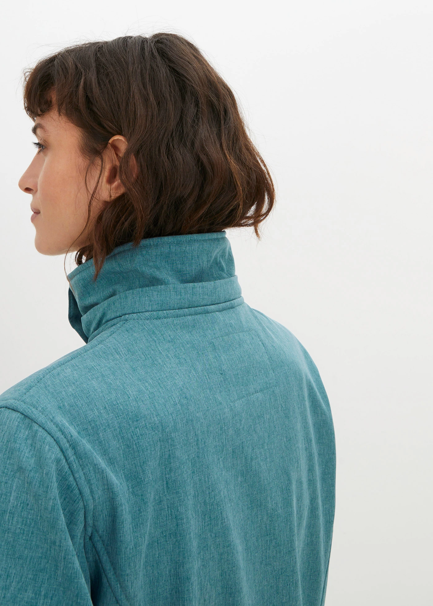 Vízlepergető Softshell kabát • tengertürkiz melírozott • bonprix áruház