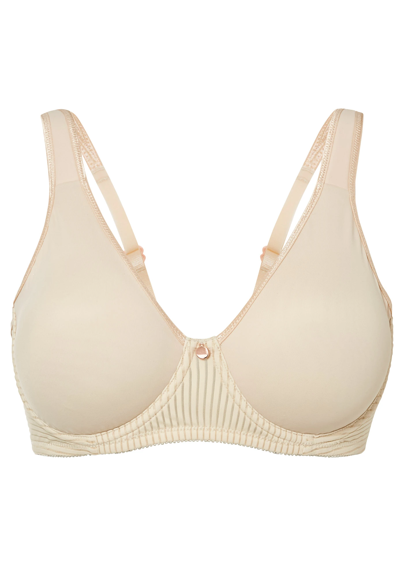 Zmenšovací podprsenka s polstrovanými ramínky • pískově béžová • bonprix obchod