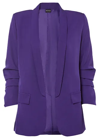 Blazer met plooitjes • paars • bonprix online shop