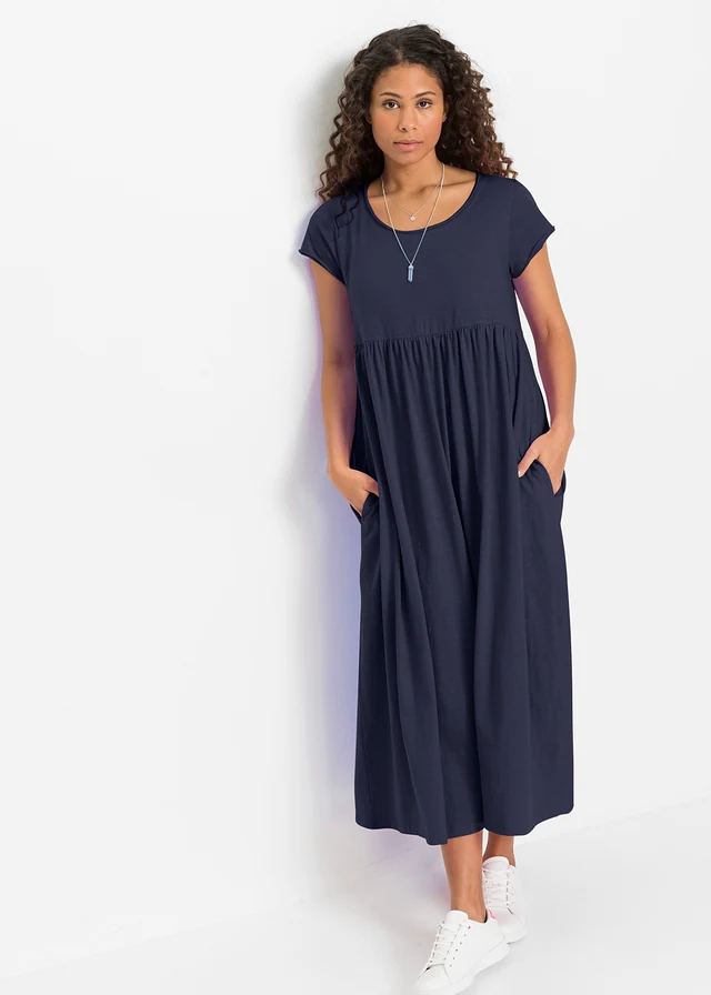 Shirtjurk van biologisch katoen, Kleur: donkerblauw