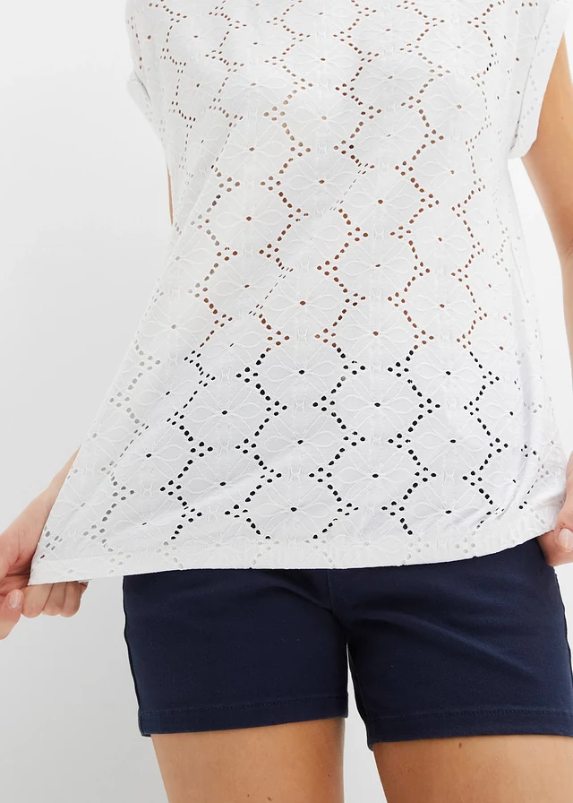 Shirt met broderie anglaise • wit • product-page.page-title-suffix