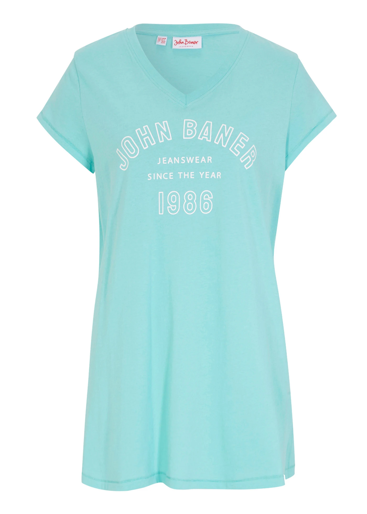 Longshirt • Pacifisch groen met print • bonprix online shop