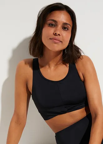 Bikini brassière croisé (ens. 2 pces) • noir • Boutique bonprix