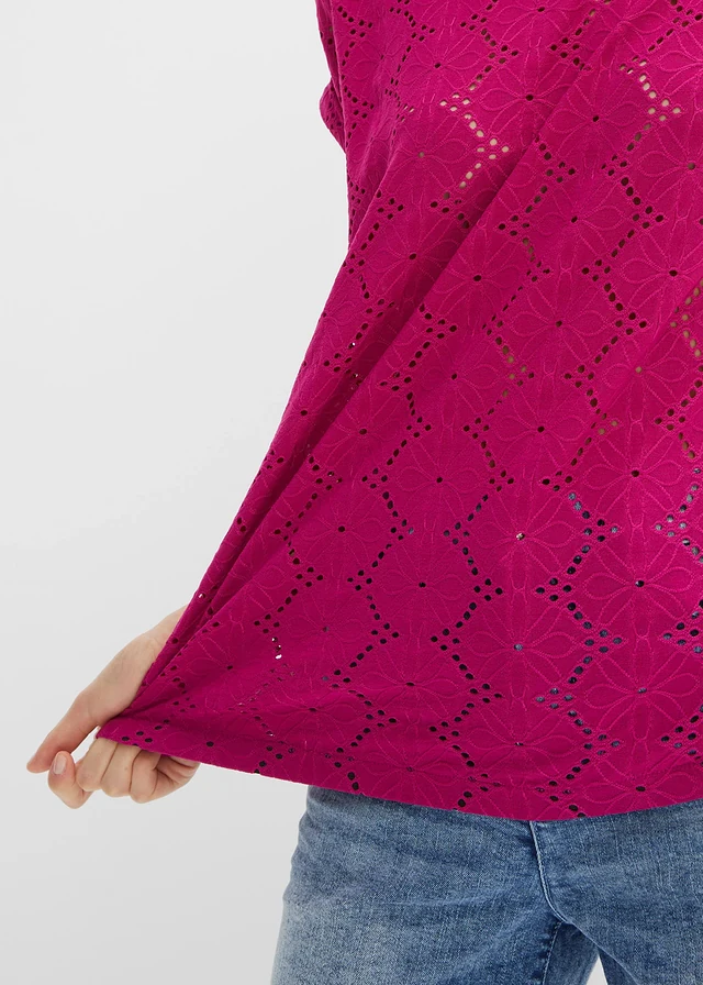 Shirt met broderie anglaise • fuchsiapink • product-page.page-title-suffix