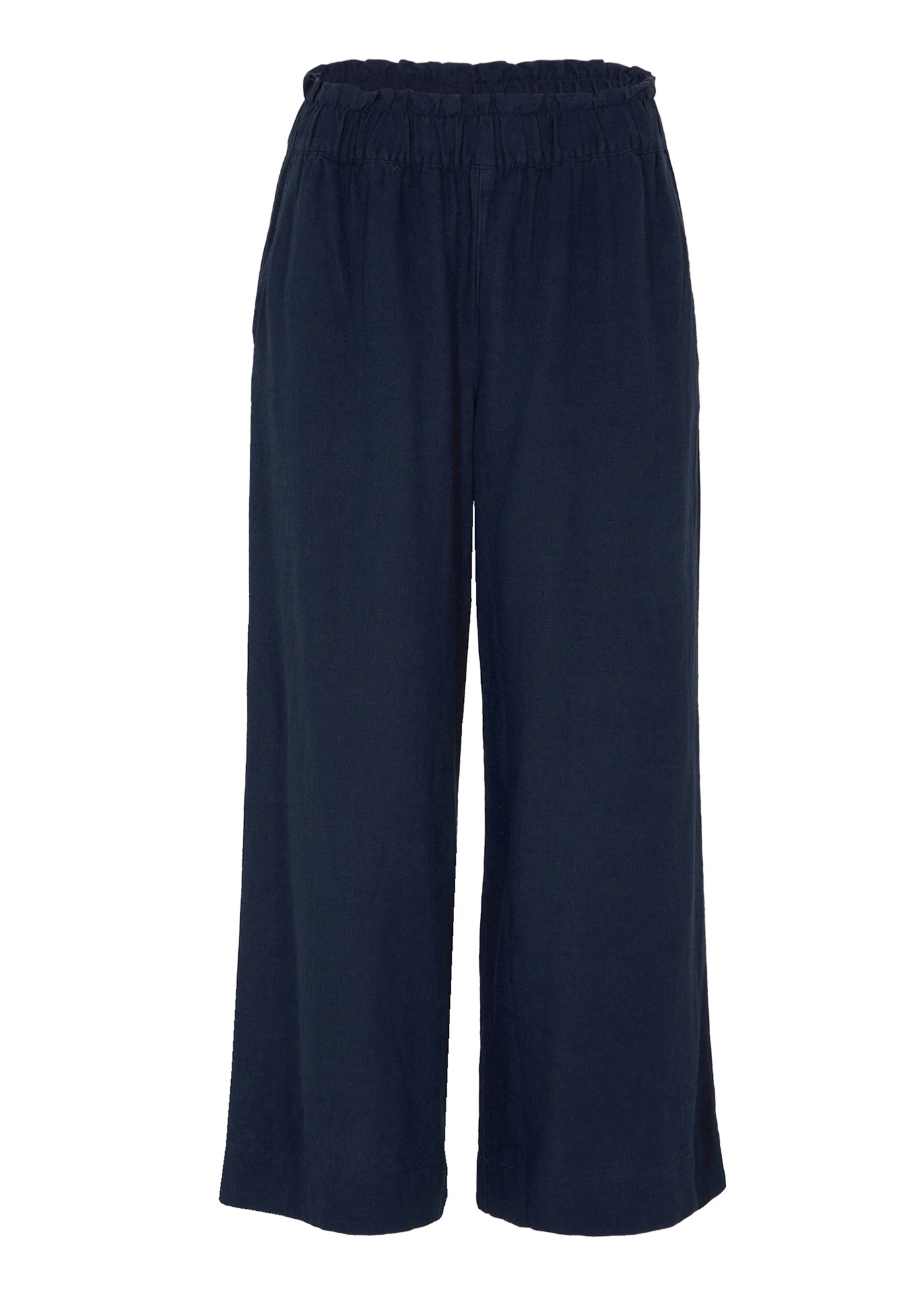 Pantalon large, longueur mollet • bleu foncé • Boutique bonprix