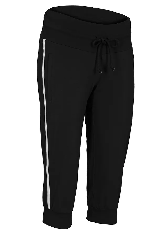 Pantaloni sport capri din bumbac