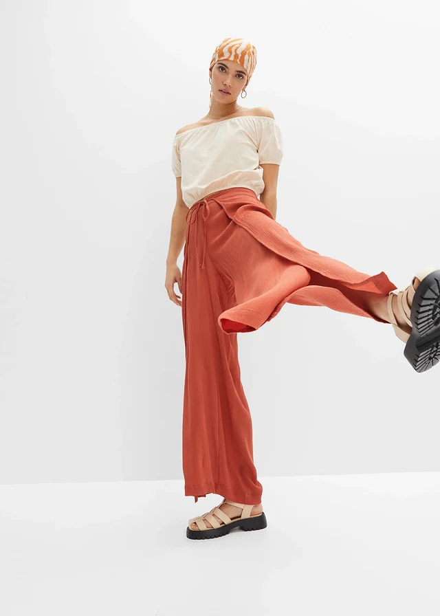 Pantalon fluide en viscose • rouge quartz • product-page.page-title-suffix