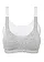 Sutien invizibil fără armătură, cu bumbac (set/2 buc.), culoare: gri melanj, alb