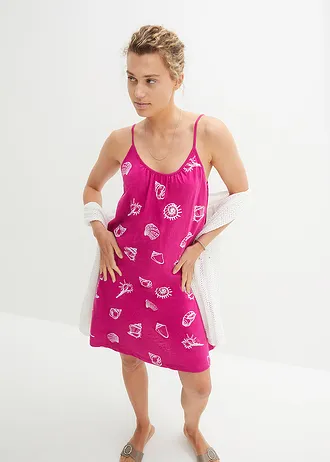 Jersey jurk van biologisch katoen • fuchsiapink • bonprix online shop