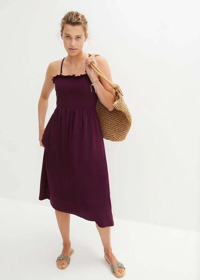 Robe en jersey 100% coton, Couleur: sureau