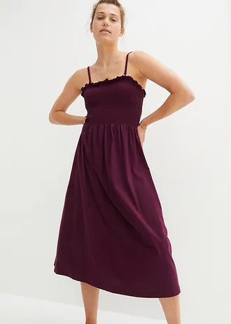 Rochie din jerse din bumbac organic 100% • mov întunecat • magazin bonprix