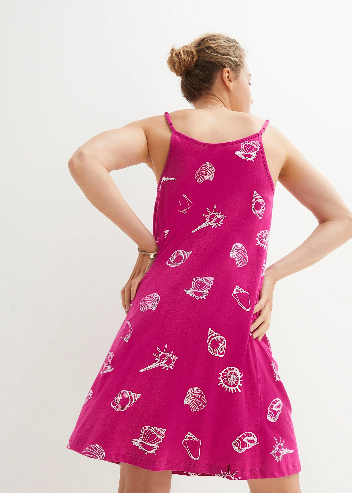 Jersey jurk van biologisch katoen • fuchsiapink • bonprix online shop