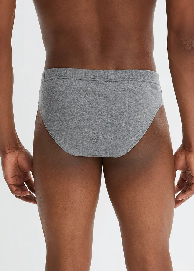 Lot de 5 slips maxi coton • gris chiné • product-page.page-title-suffix