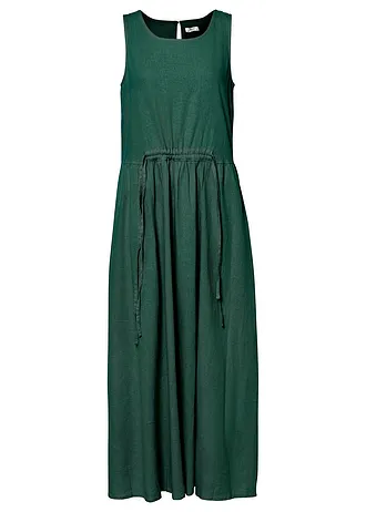 Dlouhé šaty z lehké směsi lnu a viskózy