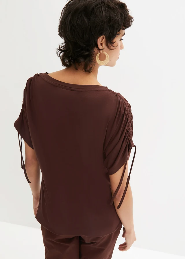T-shirt en viscose fluide • acajou foncé • product-page.page-title-suffix