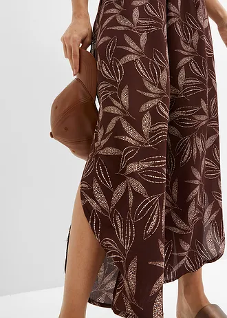 Pantalon palazzo fendu en bas • terre cuite-beige sable imprimé • Boutique bonprix