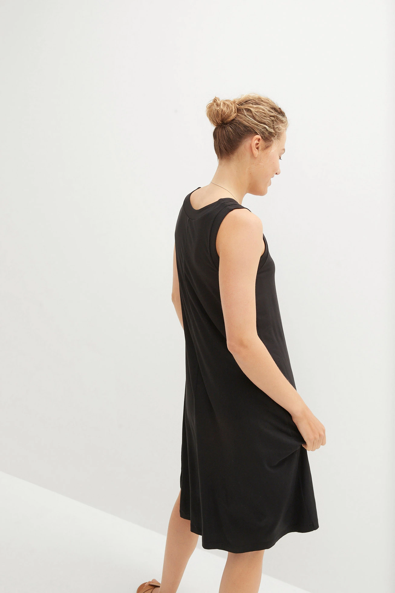 Jersey jurk van soepele viscose • zwart • bonprix online shop