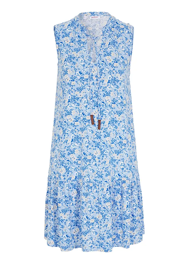 Shirtjurk in een soepele viscosemix • lichtblauw-meerkleurig gebloemd • bonprix online shop