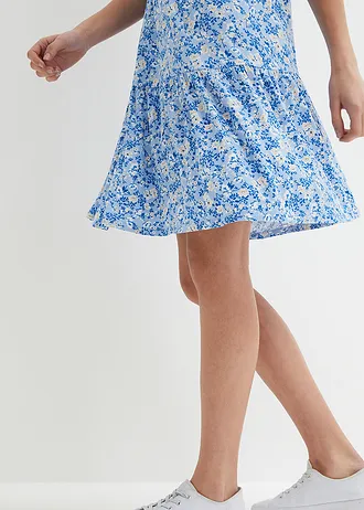 Shirtjurk in een soepele viscosemix • lichtblauw-meerkleurig gebloemd • bonprix online shop