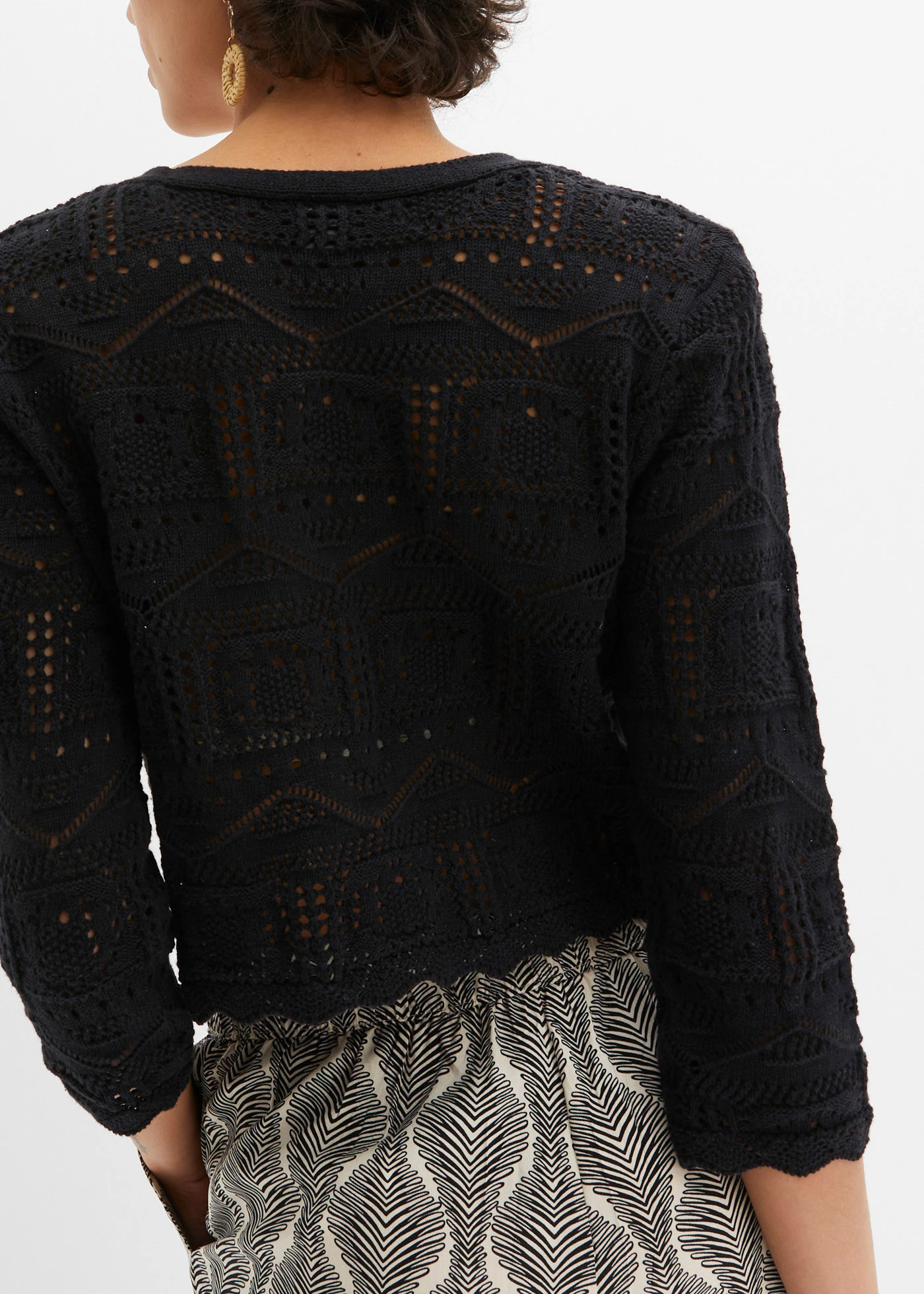 Ažurové bolerko • černá • bonprix obchod