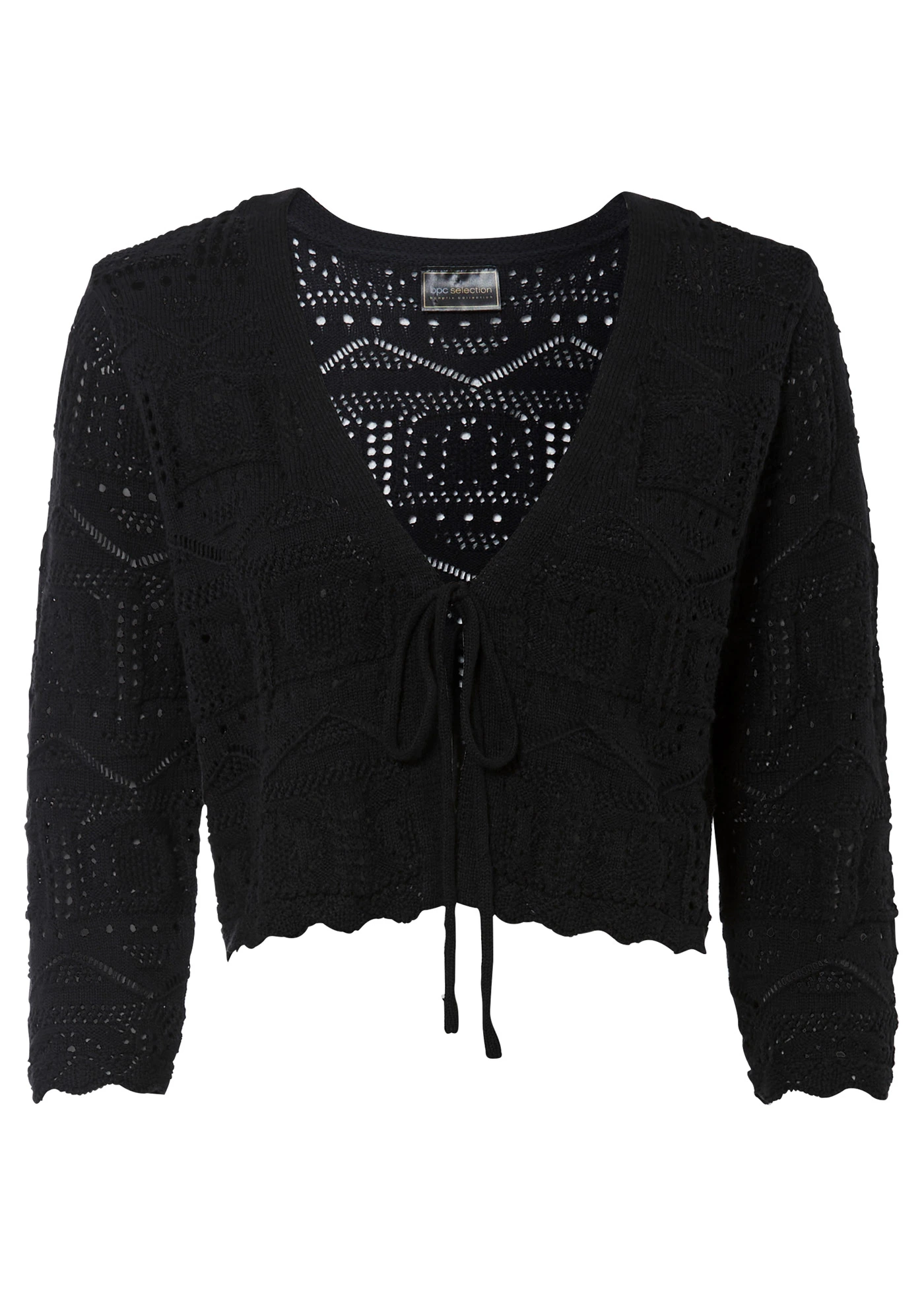 Ažurové bolerko • černá • bonprix obchod