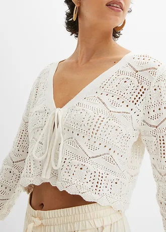 Ažurové bolerko • bílá • bonprix obchod