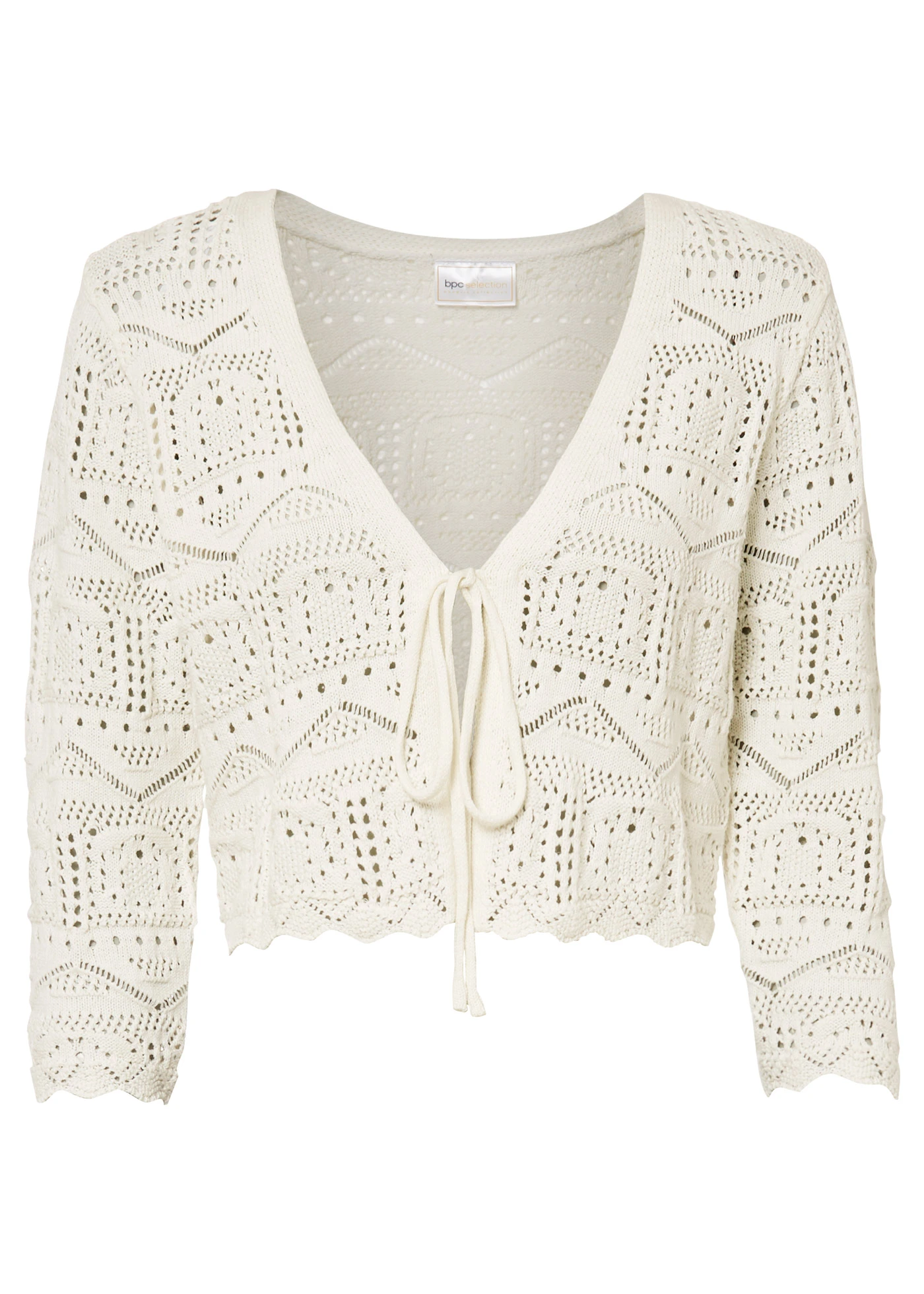 Ažurové bolerko • bílá • bonprix obchod