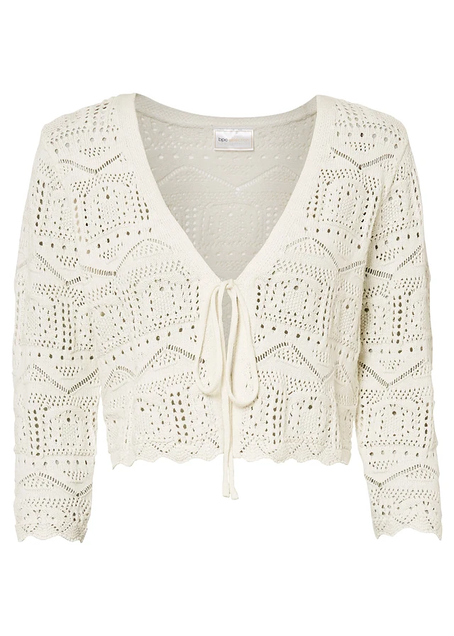 Boléro ajouré, Couleur: blanc