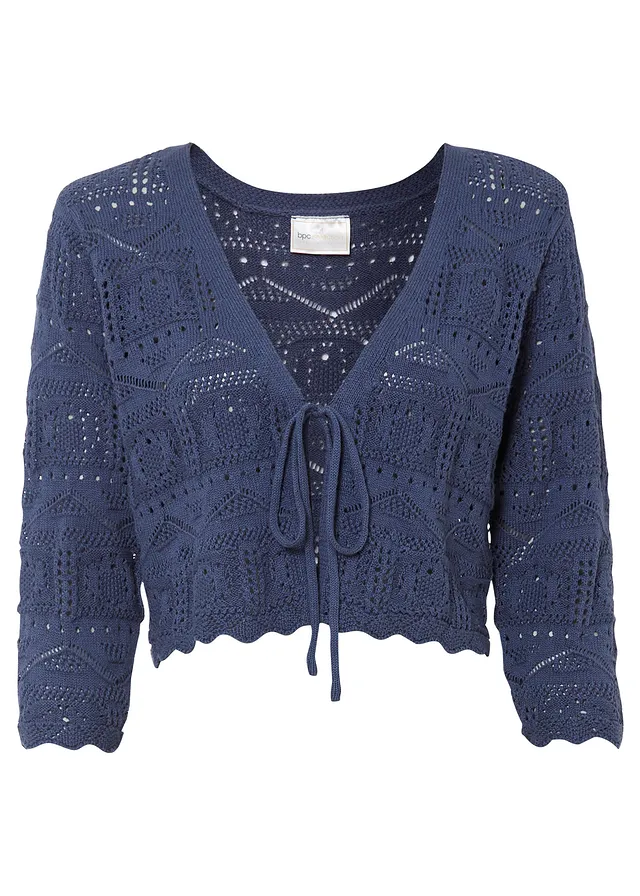 Bolero croșetat cu model ajurat