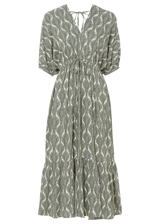 Maxi jurk van soepele viscose