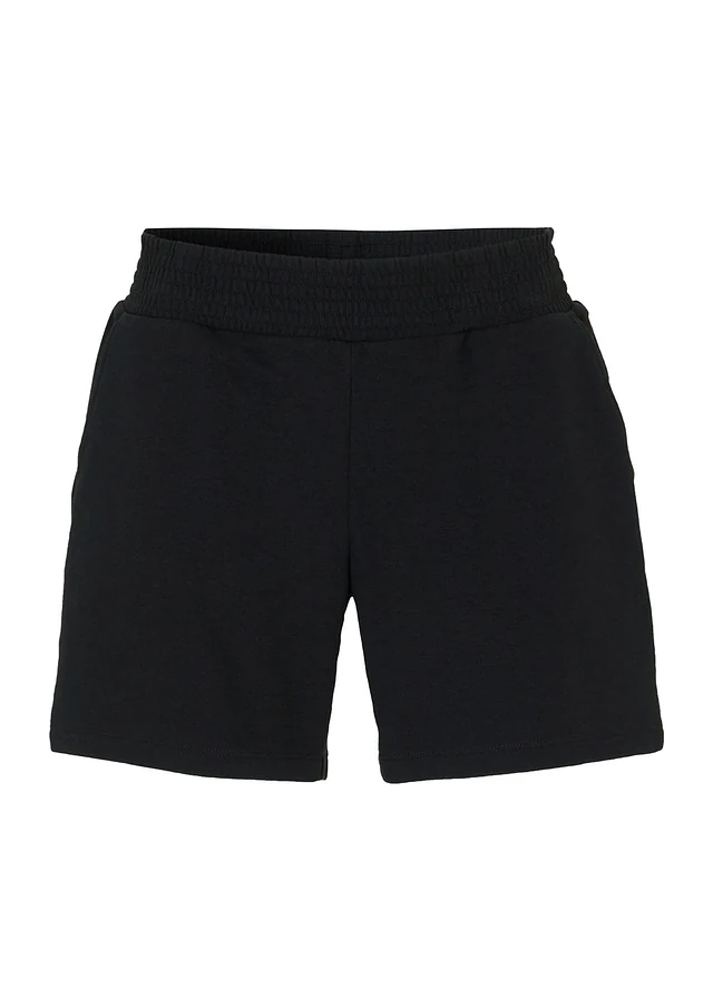 Short en molleton, Couleur: noir