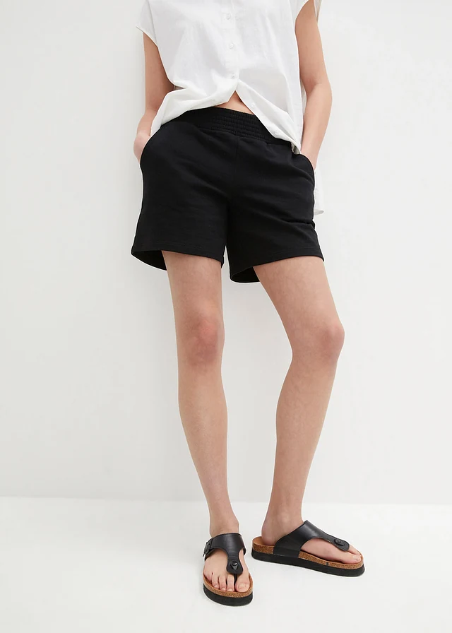 Short en molleton, Couleur: noir