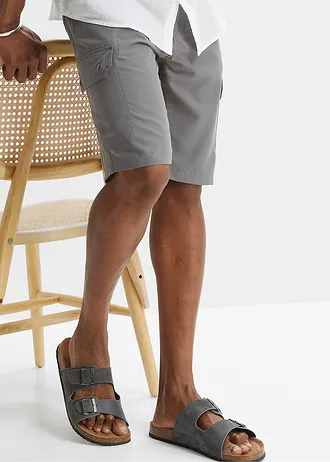 Microvezel cargo bermuda, regular fit • rookgrijs • bonprix online shop