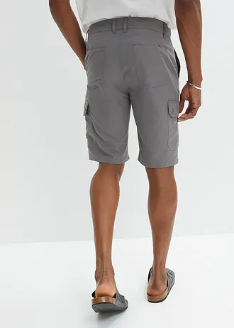 Microvezel cargo bermuda, regular fit • rookgrijs • bonprix online shop