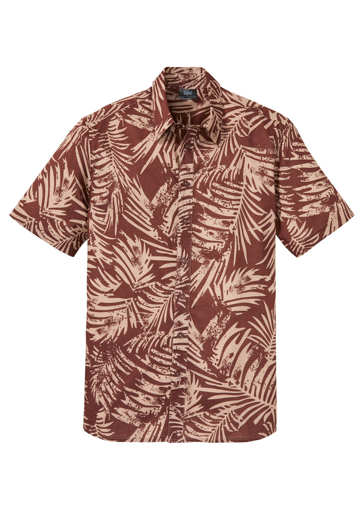 Overhemd met korte mouwen van puur katoen • terrabruin • bonprix online shop