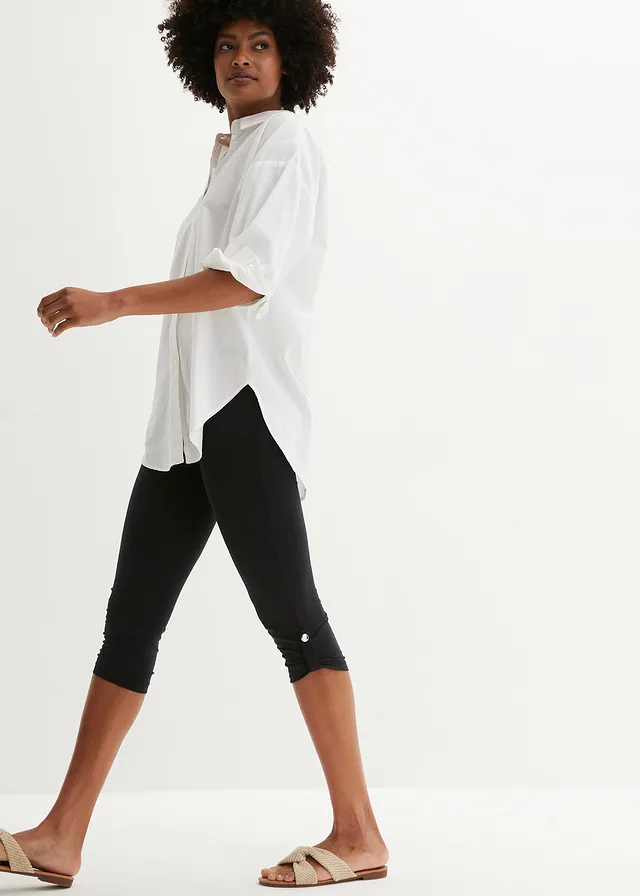 Legging 3/4 en coton • noir • product-page.page-title-suffix