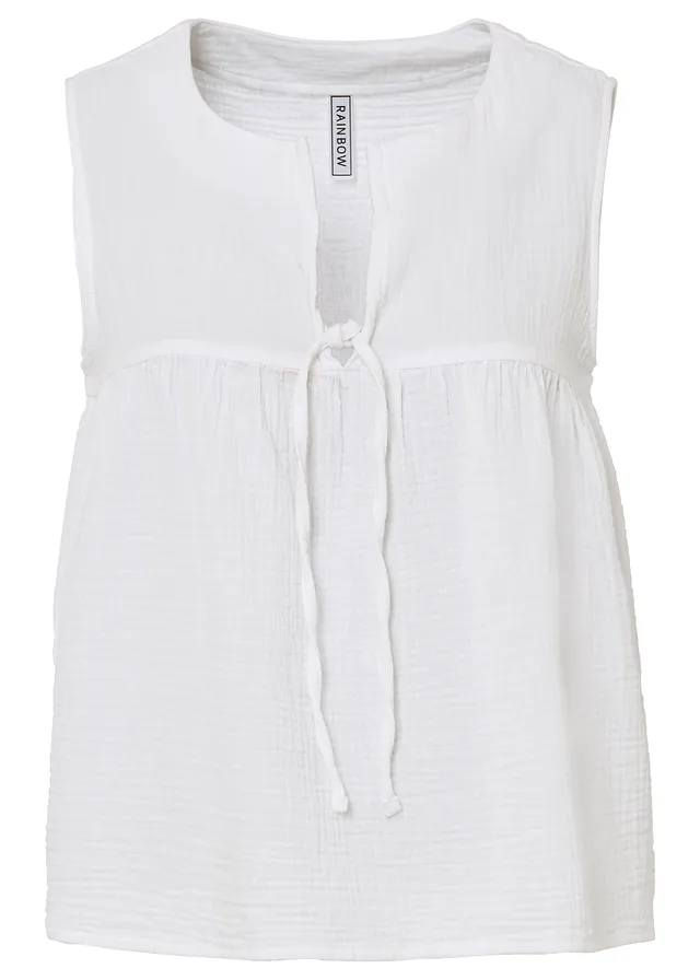 Top-bluză din muselină