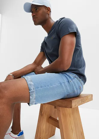 Strečové džínové bermudy, Regular Fit • světle modrý denim • bonprix obchod