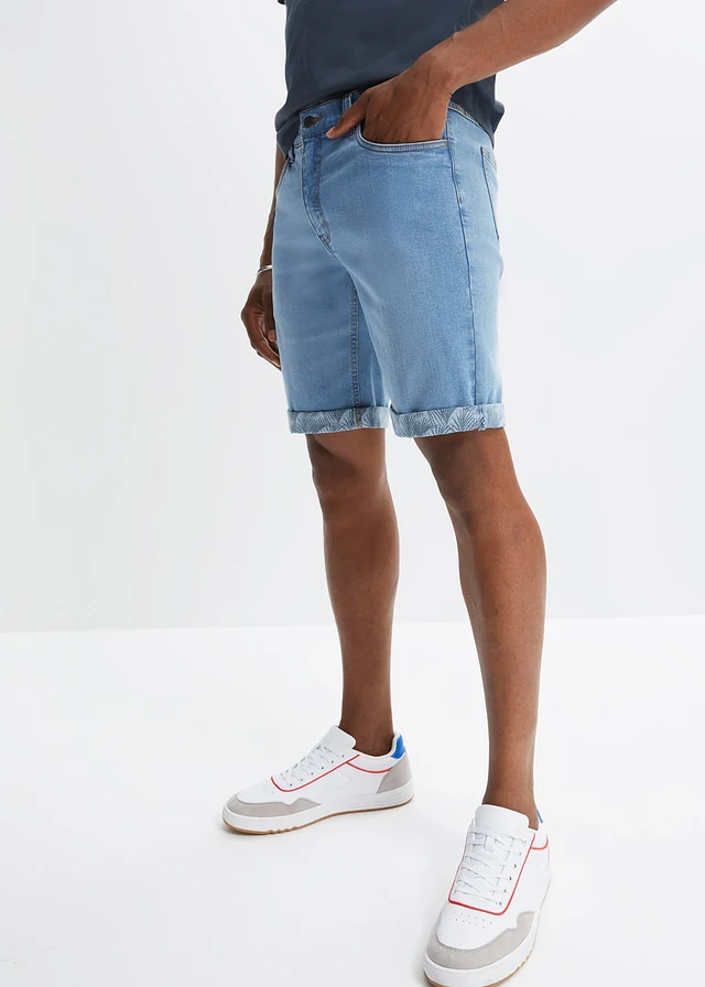 Bermuda en jean extensible, Regular