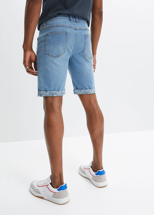 Bermuda en jean extensible, Regular, Couleur: bleu clair denim