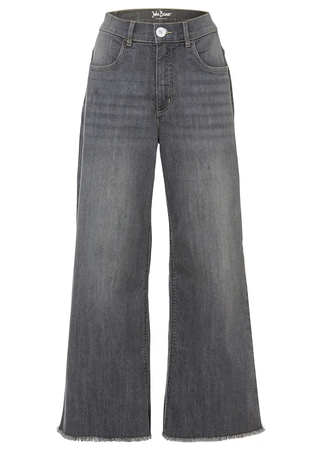 7/8 jeans, wide fit • grijs denim • bonprix online shop