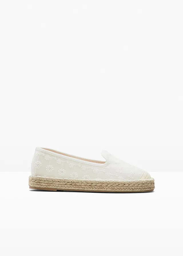 Espadrilky s výšivkou • pískově béžová s květy • bonprix obchod