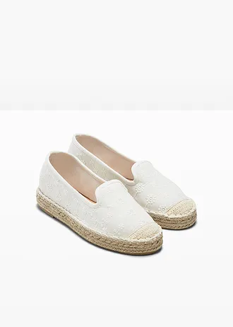 Espadrilky, barva: pískově béžová s květy
