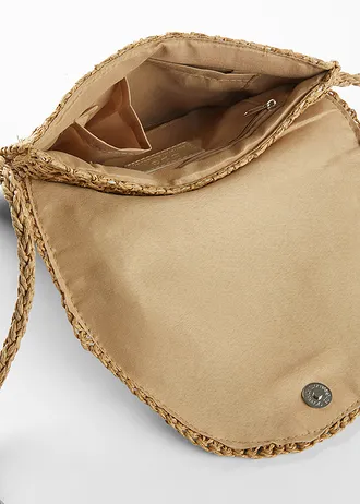 Rieten schoudertas, Kleur: naturel