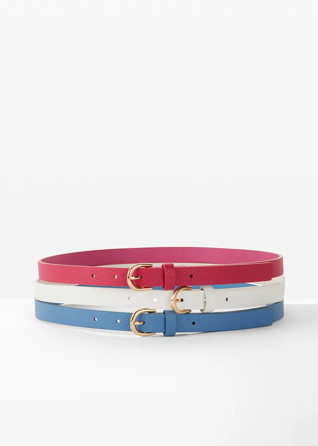 Riem (set van 3) • donkerpink+wit+briljantblauw • bonprix online shop